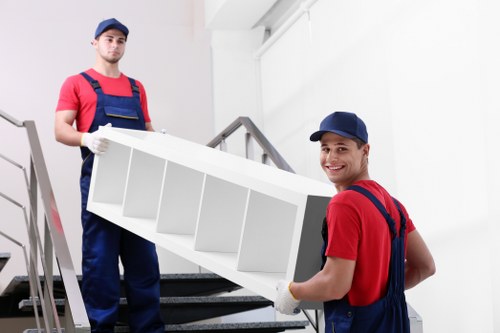 Careful loading of household furniture for a Brompton relocation