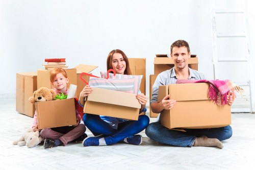 Man and van service helping with a local move in Brompton