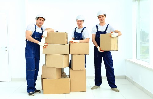 Careful loading of household items during removals in Brompton