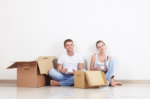 Moving day unpacking and setup service in Brompton