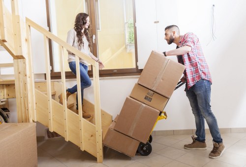 Local Brompton student relocation with furniture and boxes