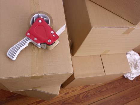 Professional moving support in Brompton with boxes and furniture