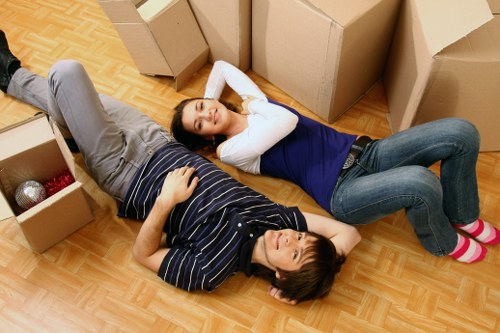 Securely loaded moving van prepared for safe transport